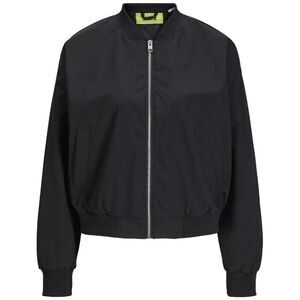 JJXX Womens/Ladies Ella Ribbed Bomber Jacket / Black